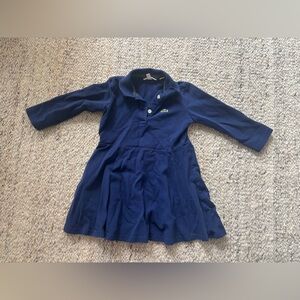 Lacoste Navy Long-Sleeve Polo Skater Dress